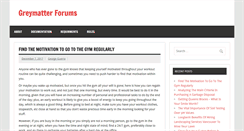 Desktop Screenshot of greymatterforums.com